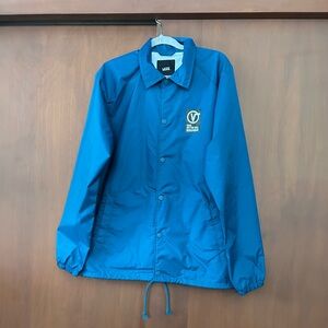 Vans Teal Jacket with Black Print Graphic